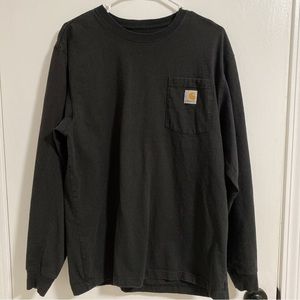 Pre Loved Carhartt Long Tee Black SZ M